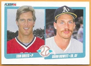TOM DREES/DANN HOWITT MAJOR LEAGUE PROSPECTS #644 - FLEER CASI NUEVO - MONTADO 1990 - Imagen 1 de 2