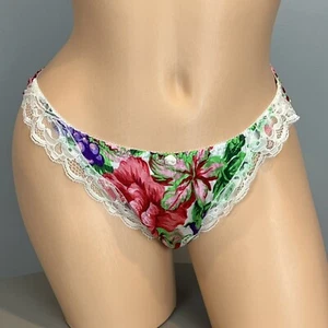 Victoria's Secret Panties M 6 Bikini rare satin gold crown label Medium Vtg NWT - Picture 1 of 11