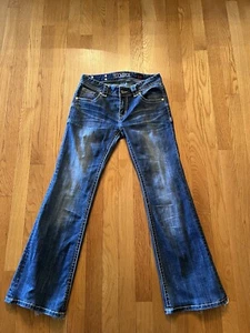 Rock & Roll Girls Embroidered Aztec Jeans Size 14 Western - Picture 1 of 11