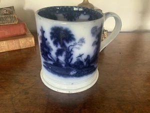 Large 19th Century Cup Decorated With an Oriental Scene In Blue 13 Cm - Picture 1 of 17