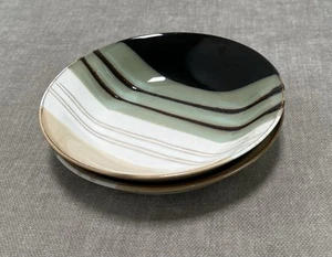 Set of 2 Home Trends Jazz 7 3/4" Cereal Soup Bowls Striped Textured - Picture 1 of 9