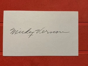 Mickey Vernon🔥🔥MLB Debut 7/28/39 Washington Senators 🔥🔥Autograph 🔥 - Picture 1 of 1