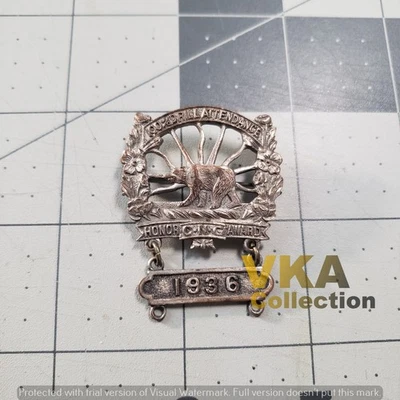 California (?) Insignia de suspensión de asistencia 100 % premio de honor de la Guardia Nacional/Estatal Foto 1 de 2