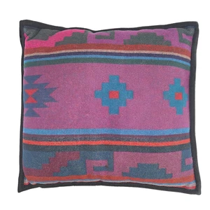 Vintage Pendleton Beaver State Wool Pillow 18x18 Southwest Native Aztec Blanket - Picture 1 of 6