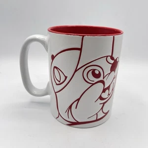Taza de café grande Buc-ees Beaver 16 oz blanca y roja  - Imagen 1 de 16