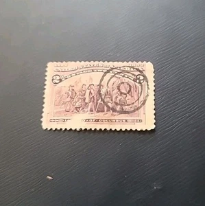 Rare 1892 2 Cent Landing of Columbus US Stamp - Bild 1 von 2