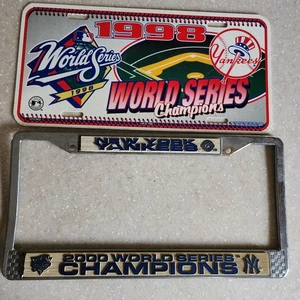 New York Yankees MLB Metal License Plate Tag 1998 MLB Champions - Picture 1 of 2