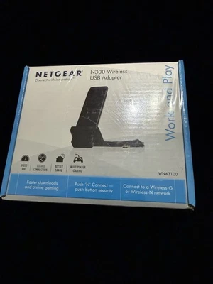 NUOVO SIGILLATO! NetGear WNA3100 Adattatore USB Wifi USB wireless N-300 con base - Immagine 1 di 4