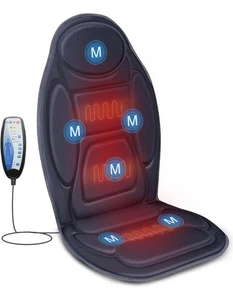 Snailax Back Massage Seat Cushion, Vibration Massage Chair with Heat Vibration - Picture 1 of 12