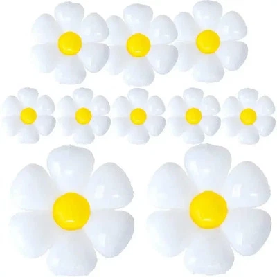 Daisy Balloons Huge White Flower Aluminum Foil Balloons for Birthday Baby Shower - Image 1 of 4
