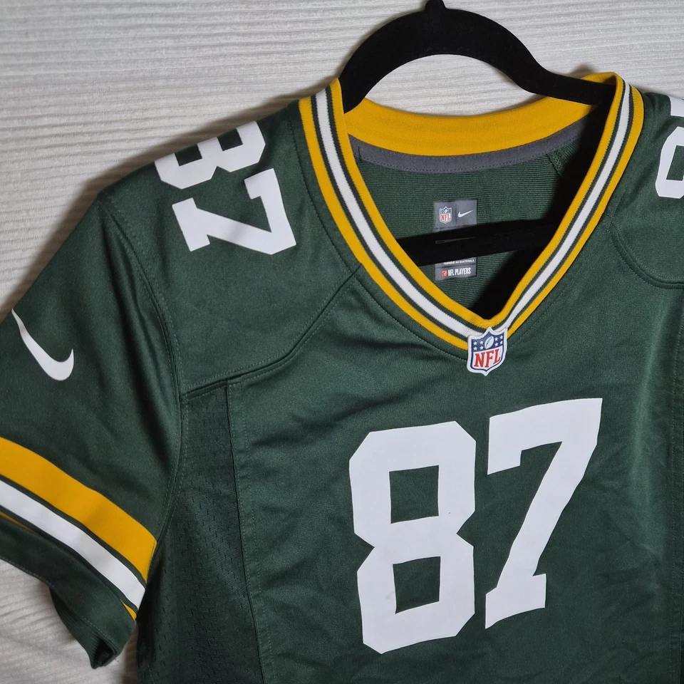Jordy Nelson #87 绿湾包装工队耐克 NFL 足球球衣(女式大号) — 第 1/4 张图片