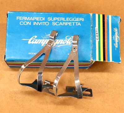 Campagnolo  SL Superleggeri  Aluminum Alloy Toe Clips NOS - Image 1 of 4