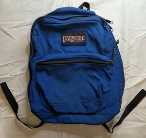 Zaino vintage Jansport Day Pack blu escursionismo campeggio passeggiata scuola borsa made in USA - Foto 1 di 6