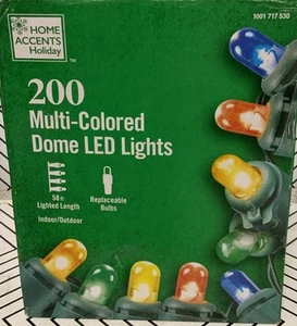 🥥 Home Accents Holiday Multicolores Dime Led Lights 58FT. 🆕AS SHOWN👇 - Picture 1 of 8