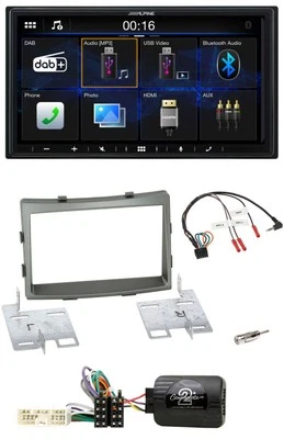 Alpine Bluetooth 2DIN Lenkrad DAB USB Autoradio für SSangYong Rodius ab 2013 - Bild 1 von 4