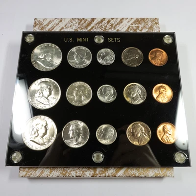 1954 P D S Complete US Mint BU UNC Uncirculated Silver 15 Coin Set #57764G - Image 1 of 4