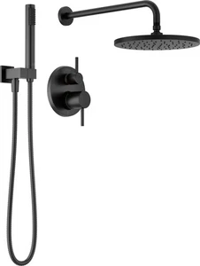 Delta 342702 Modern Round Non Shared Function Shower System - Black - Picture 1 of 12