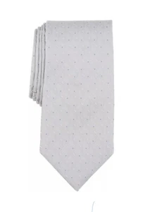 Michael Kors Herren Remson Pin Dot Krawatte Silber Grau Krawatte BRANDNEU!! - Bild 1 von 1