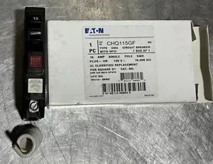 Cutlerhammer CHQ115GF 15 AMP 120V ERDENFEHLER SCHALTER NOS Überschuss - Bild 1 von 3