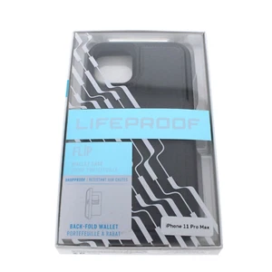 LifeProof FLiP Wallet Case for iPhone 11 Pro Max Black Dark Night - Picture 1 of 6