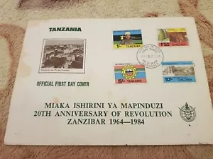 Tanzania official first day cover envelope - Picture 1 of 6