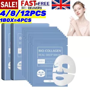 Bio Collagen Face Mask Overnight, Real Deep Mask, Collagen1 box of 4 pieces - Picture 1 of 9
