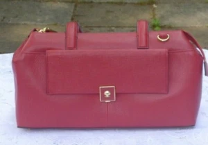 Modalu 'Parker' red leather handbag. BNWT RRP £199 - Picture 1 of 4