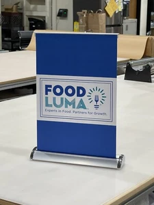 4 Pack,Mini Table Top Retractable Trade show Display Banner Stand A3 11 ½"x17" - Picture 1 of 12