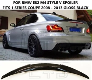 Per BMW SERIE 1 E82 COUPE 2008 2013 M4 V AEROSTYLE STIVALE POSTERIORE SPOILER LABBRA ALA - Foto 1 di 6