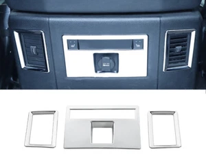 Rear Air Condition Vent Outlet Panel Trim Cover For Dodge RAM 2010-2017 Chrome - Picture 1 of 8