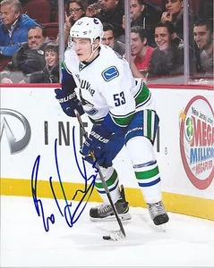 Foto firmada de Vancouver Canucks BO HORVAT 8x10 - Imagen 1 de 1