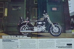 HARLEY-DAVIDSON XLS Original 2 Page COLOR Ad 1979 - Bild 1 von 1