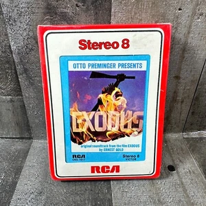 Exodus Original Movie Soundtrack 8 Track Tape Vintage 1960 Sealed - Picture 1 of 9