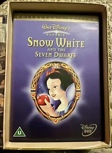 Snow White And The Seven Dwarves DVD uk region 2 dvd + Collectable Book Box Set - Picture 1 of 5