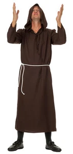 Mönch Pater Priester Gewand Robe Kutte Kostüm Karneval Halloween Wäschebeutel - Bild 1 von 1