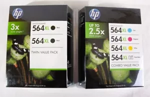 NEW Genuine HP Ink Combo Value Packs, 564XL Photo Black, Cyan, Yellow, Magenta - Picture 1 of 1
