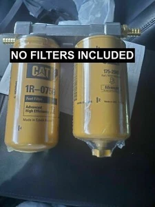 Duramax 6.6L Diesel Fuel Dual Remote Mount NO WS 175-2949 NO 1R-0750 Filters - Picture 1 of 8
