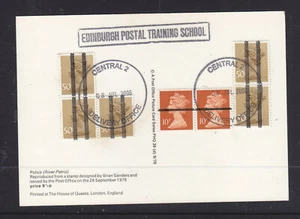 GB: EDINBURGH POSTAL TRAINING SCHOOL  50p X 5 10p X 2 PGQ39 (d) CARD SCARCE!! - Bild 1 von 1