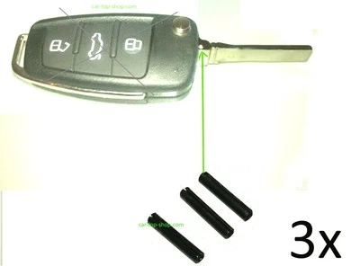 3x Spannstift Hohlsplint Stift Splint Autoschlüssel Bart Schlüssel Rohling Pin 3 - Bild 1 von 4