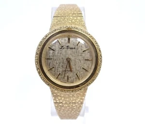 Vintage Ladies LE GRAN 8020 7440 B 18k Gold Plated 17 Jewel Hand Winding Watch - Picture 1 of 8