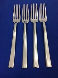 Nambe AQUILA Edelstahl Besteck 7 1/4" SALATGABELN Asymmetrische Welle 4er SET - Bild 1 von 6