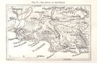 The Delta of the Rhone. Arles. Bouches-du-Rh�ne. Sketch map 1885 old
