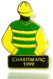 CHARISMATIC - 1999 Kentucky Derby Winner Jockey Silks Pin - Picture 1 of 1