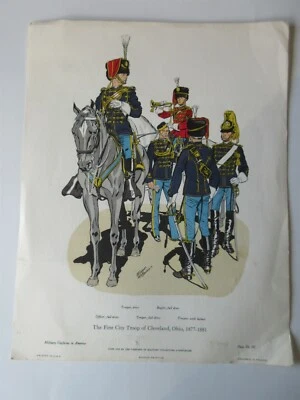 1954 First City Troop of Cleveland, Ohio print Military Collectors & Historians - Image 1 of 4