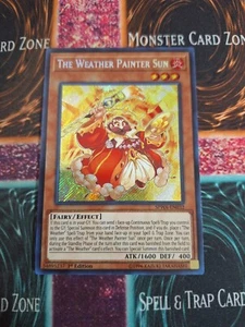 Yu-Gi-Oh! The Weather Painter Sun SPWA-EN032 Secret Rare 1st Edition Near Mint - Picture 1 of 4