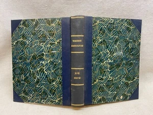 1940 - 1942 Wisconsin Horticulture Magazine Antique Book Marble & Leather Cover - Picture 1 of 6