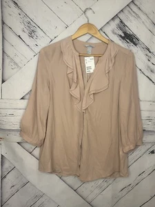 Camicia da donna rosa H&M Peach manica a 3/4 manica a 3/4 taglia 14 - Foto 1 di 9