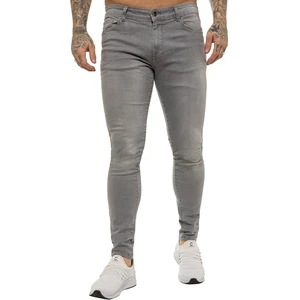 Pantalones de mezclilla Enzo ajustados para hombre ajustados elásticos flexibles de algodón tallas UK - Imagen 1 de 42