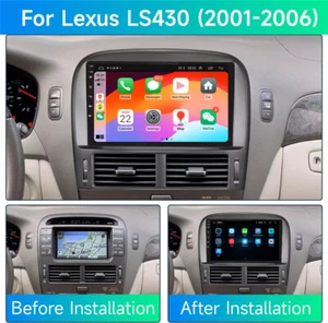 Radio estéreo GPS para automóvil Carplay 32G compatible con Android 13 de 9"" para Lexus LS430 - Imagen 1 de 23