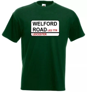Leicester Tigers Welford Road Street Sign Rugby Union Club T-Shirt Unisex Adult - Picture 1 of 2